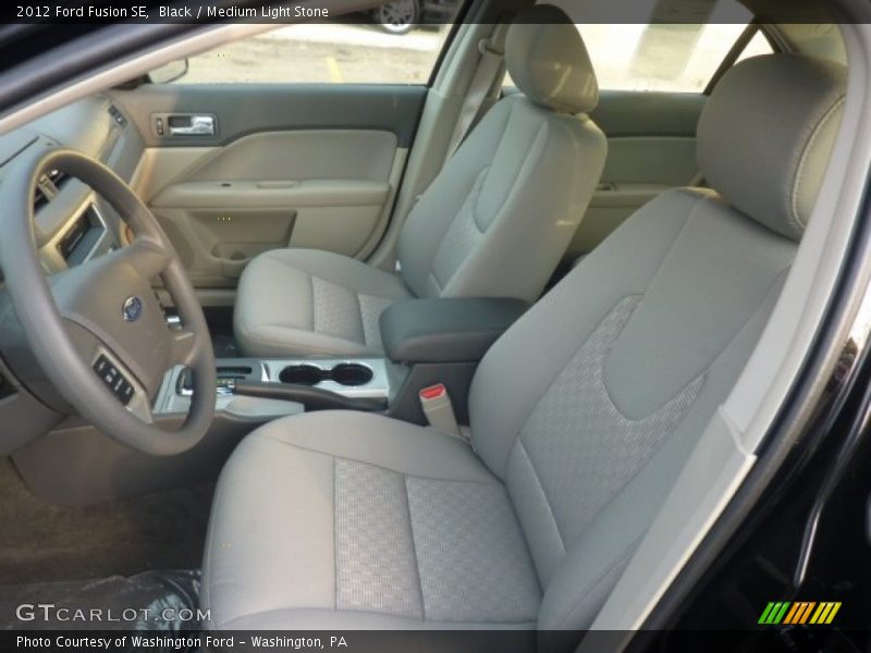Black / Medium Light Stone 2012 Ford Fusion SE