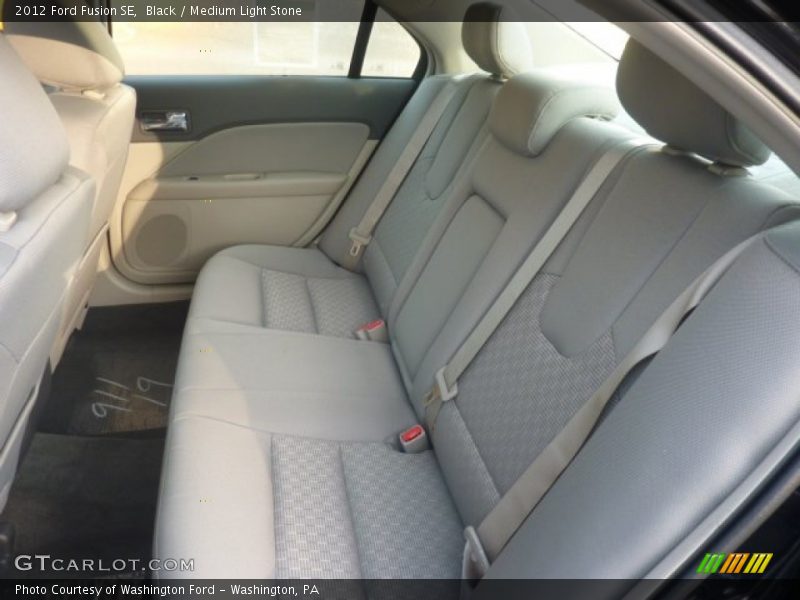 Black / Medium Light Stone 2012 Ford Fusion SE