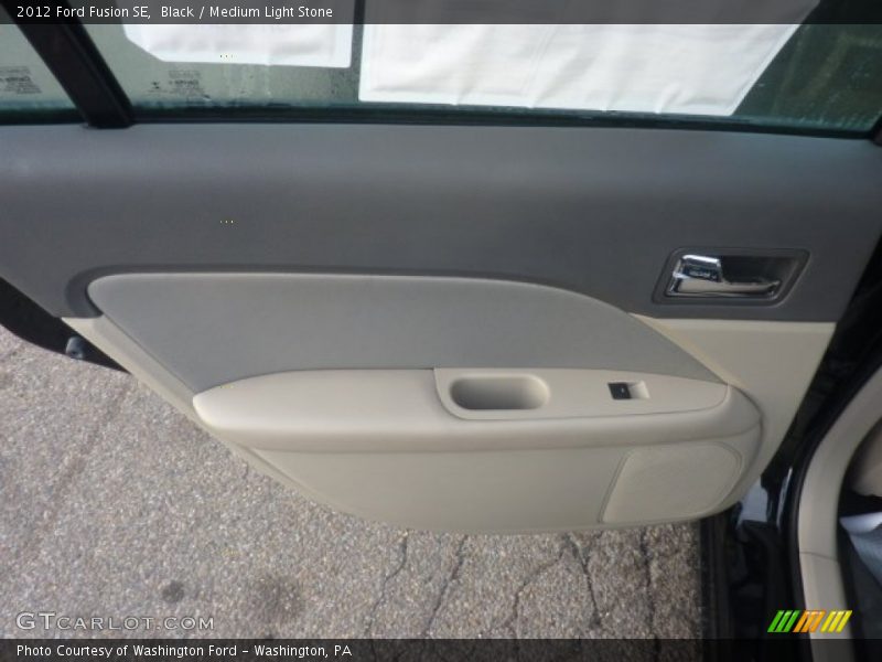 Black / Medium Light Stone 2012 Ford Fusion SE