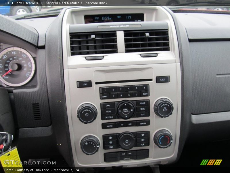 Sangria Red Metallic / Charcoal Black 2011 Ford Escape XLT