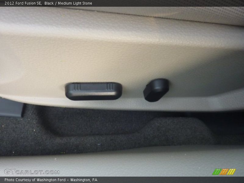 Black / Medium Light Stone 2012 Ford Fusion SE
