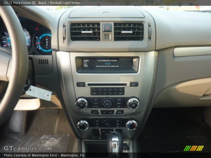 Black / Medium Light Stone 2012 Ford Fusion SE
