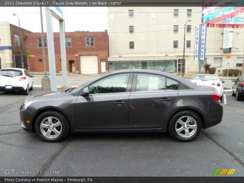Taupe Gray Metallic / Jet Black Leather 2011 Chevrolet Cruze LT