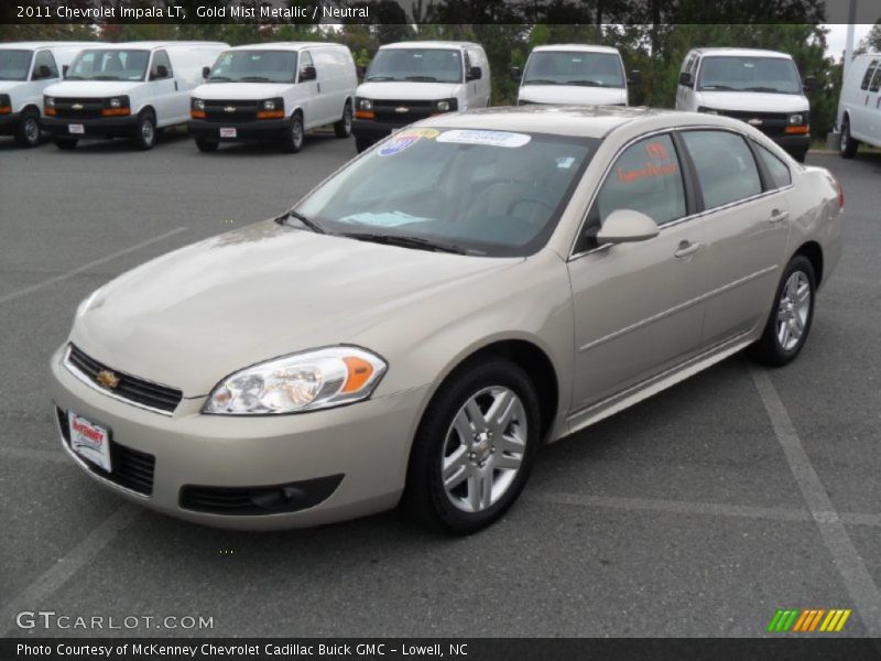 Gold Mist Metallic / Neutral 2011 Chevrolet Impala LT