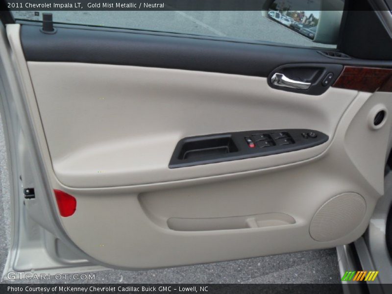 Gold Mist Metallic / Neutral 2011 Chevrolet Impala LT