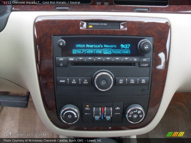 Gold Mist Metallic / Neutral 2011 Chevrolet Impala LT