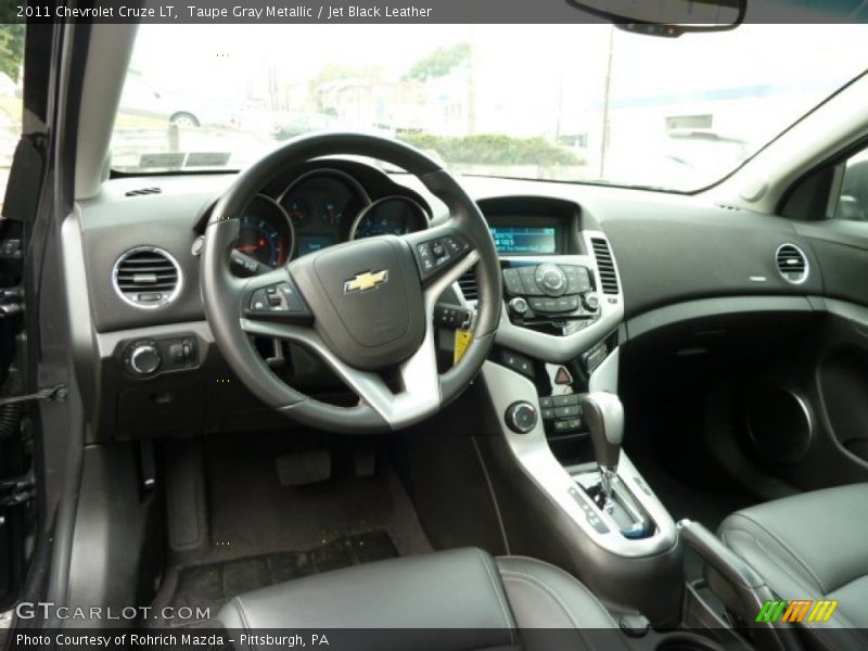 Taupe Gray Metallic / Jet Black Leather 2011 Chevrolet Cruze LT