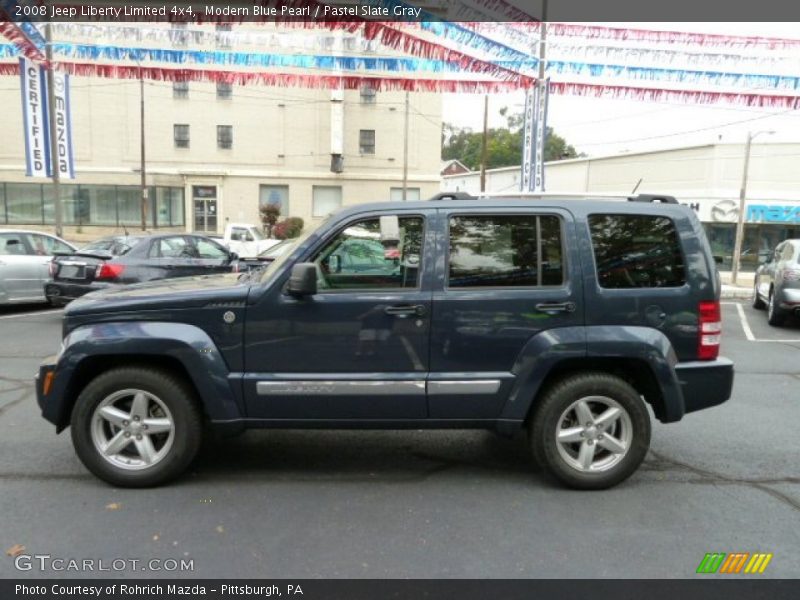 Modern Blue Pearl / Pastel Slate Gray 2008 Jeep Liberty Limited 4x4