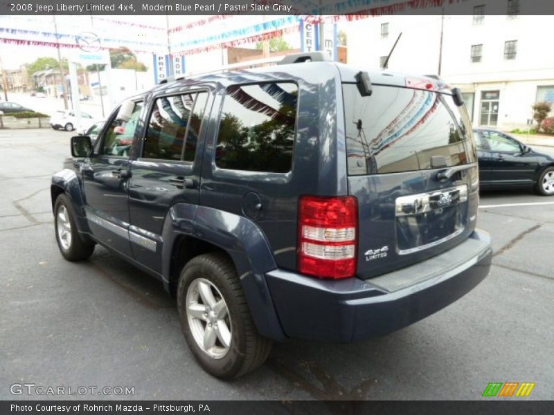 Modern Blue Pearl / Pastel Slate Gray 2008 Jeep Liberty Limited 4x4
