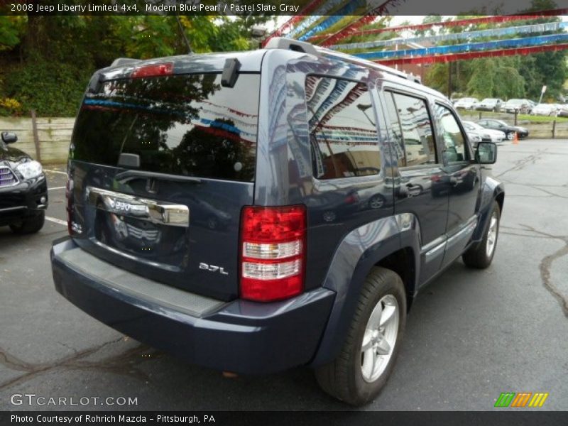 Modern Blue Pearl / Pastel Slate Gray 2008 Jeep Liberty Limited 4x4
