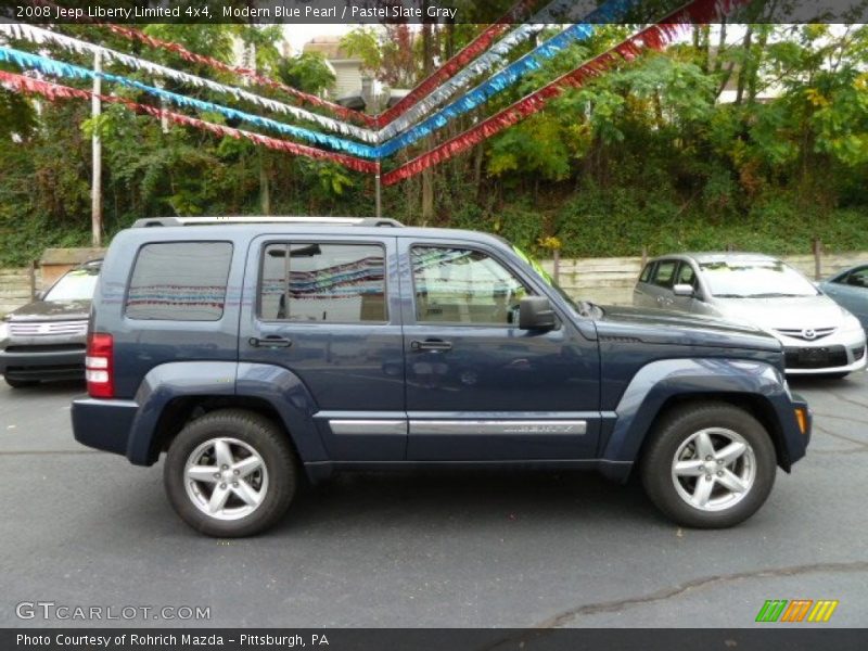 Modern Blue Pearl / Pastel Slate Gray 2008 Jeep Liberty Limited 4x4