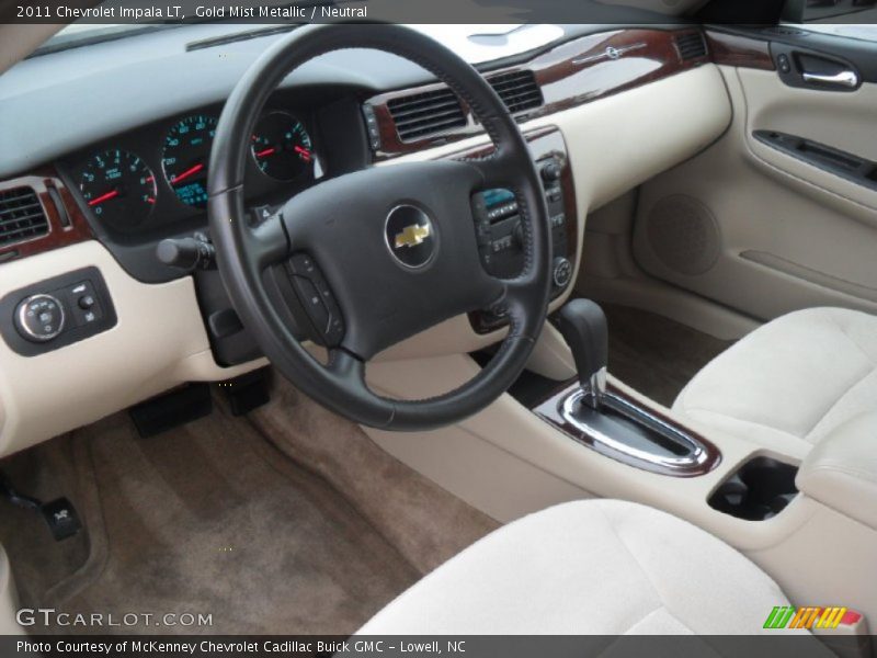Gold Mist Metallic / Neutral 2011 Chevrolet Impala LT