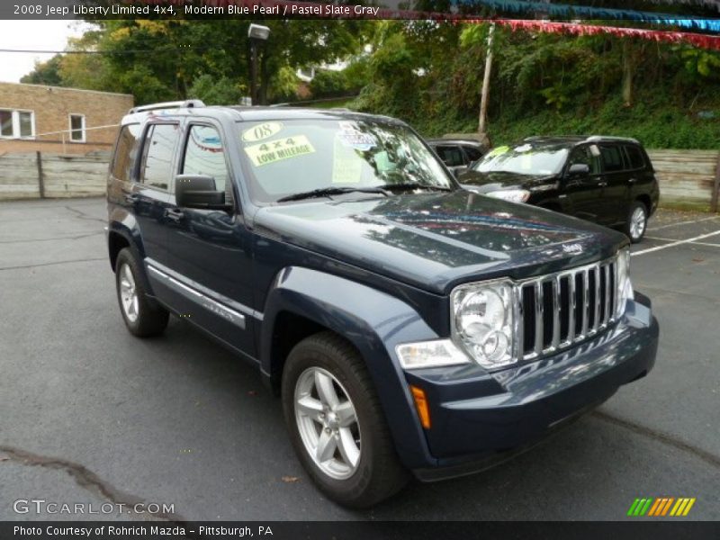 Modern Blue Pearl / Pastel Slate Gray 2008 Jeep Liberty Limited 4x4