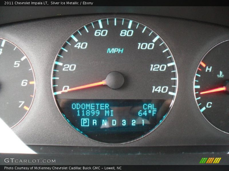 Silver Ice Metallic / Ebony 2011 Chevrolet Impala LT