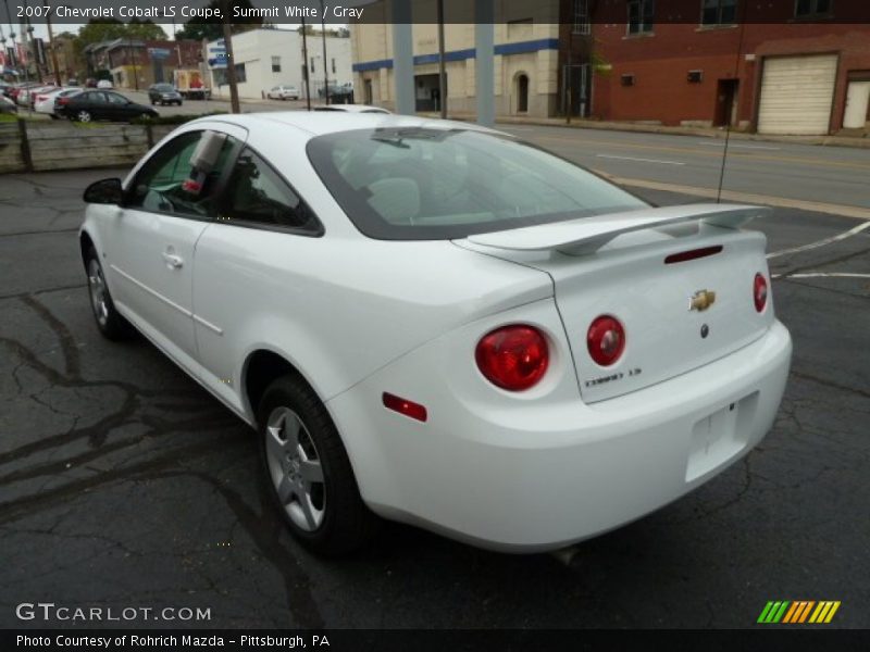 Summit White / Gray 2007 Chevrolet Cobalt LS Coupe