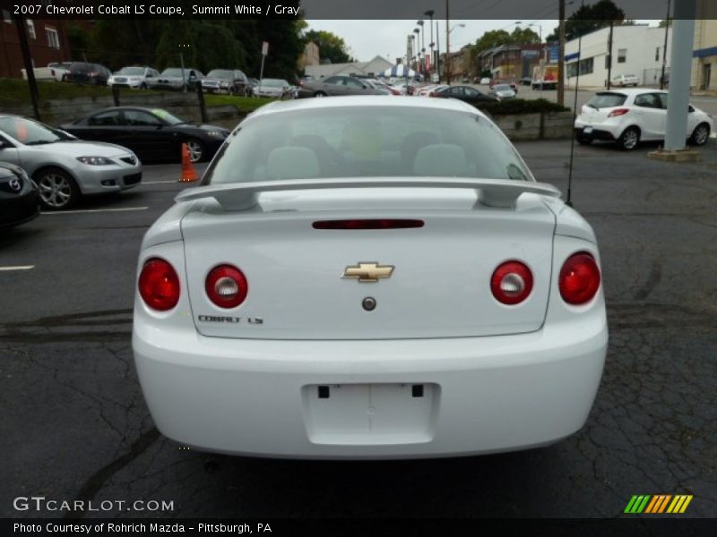 Summit White / Gray 2007 Chevrolet Cobalt LS Coupe