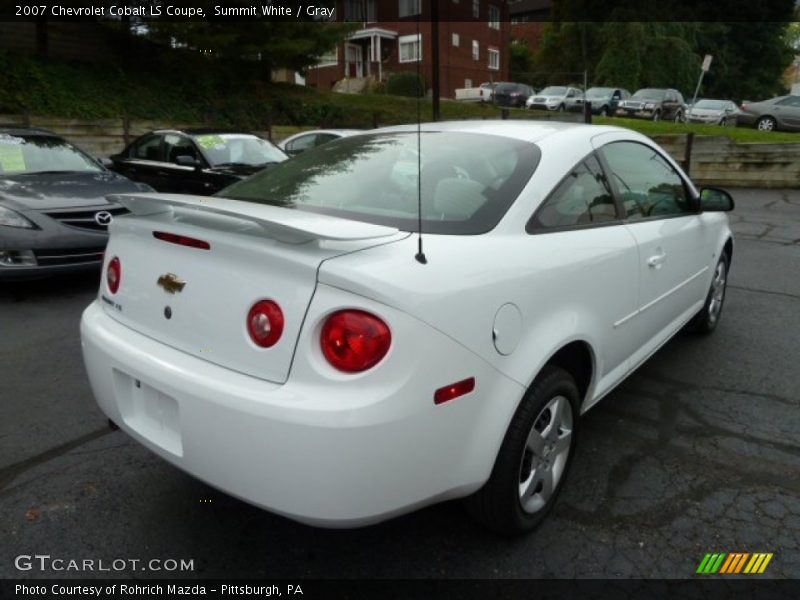 Summit White / Gray 2007 Chevrolet Cobalt LS Coupe