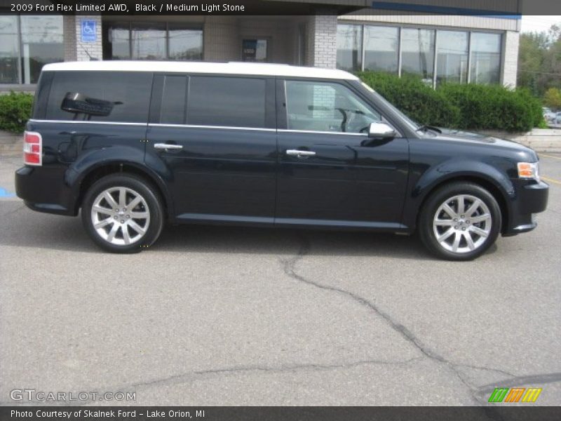 Black / Medium Light Stone 2009 Ford Flex Limited AWD