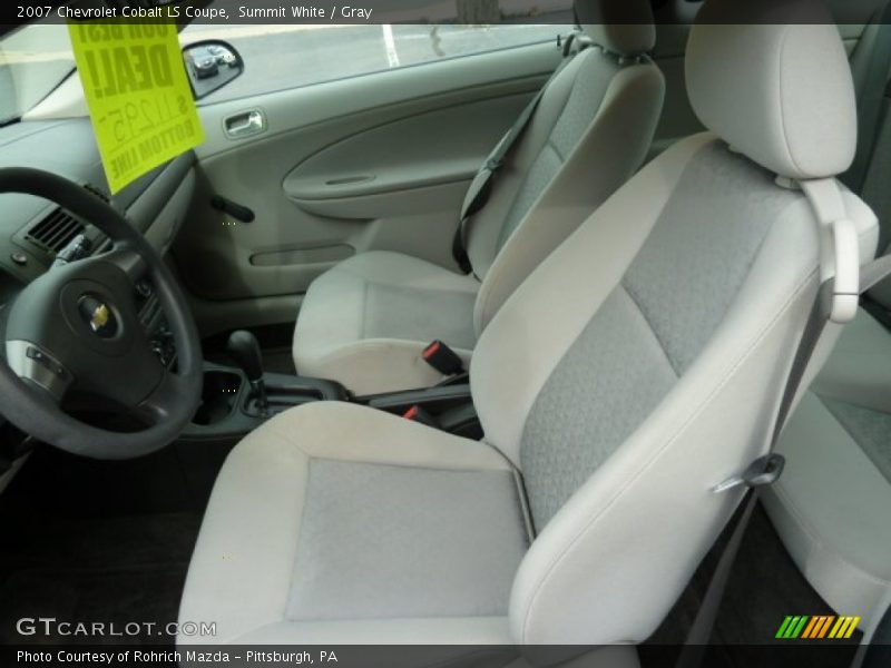 Summit White / Gray 2007 Chevrolet Cobalt LS Coupe