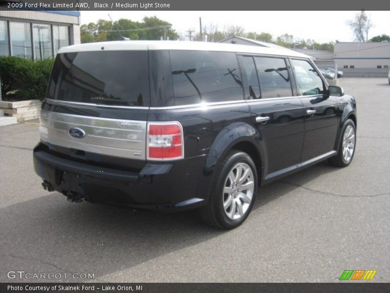 Black / Medium Light Stone 2009 Ford Flex Limited AWD