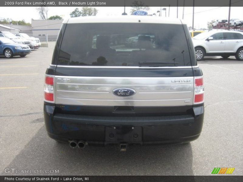 Black / Medium Light Stone 2009 Ford Flex Limited AWD