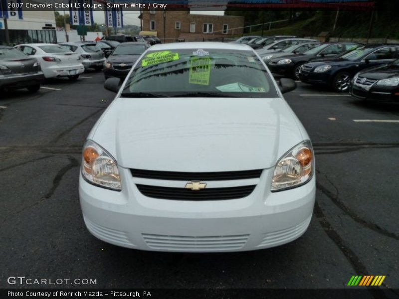 Summit White / Gray 2007 Chevrolet Cobalt LS Coupe