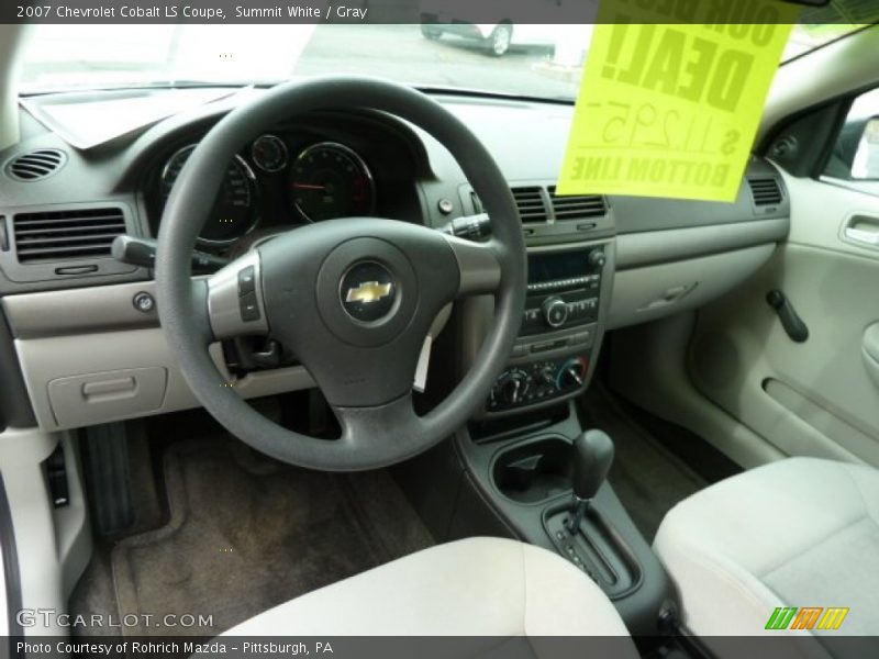 Summit White / Gray 2007 Chevrolet Cobalt LS Coupe