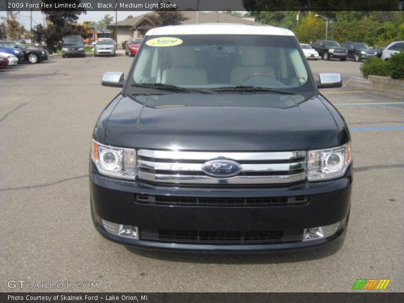 Black / Medium Light Stone 2009 Ford Flex Limited AWD