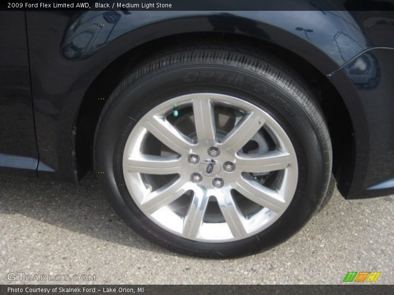 Black / Medium Light Stone 2009 Ford Flex Limited AWD