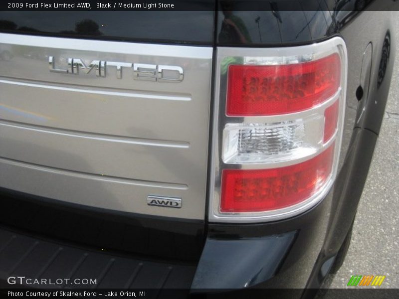 Black / Medium Light Stone 2009 Ford Flex Limited AWD