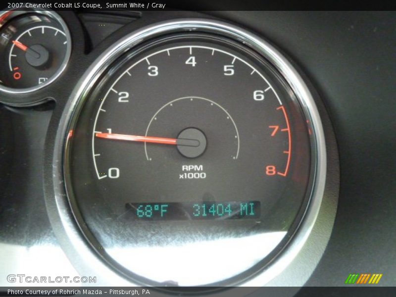 Summit White / Gray 2007 Chevrolet Cobalt LS Coupe