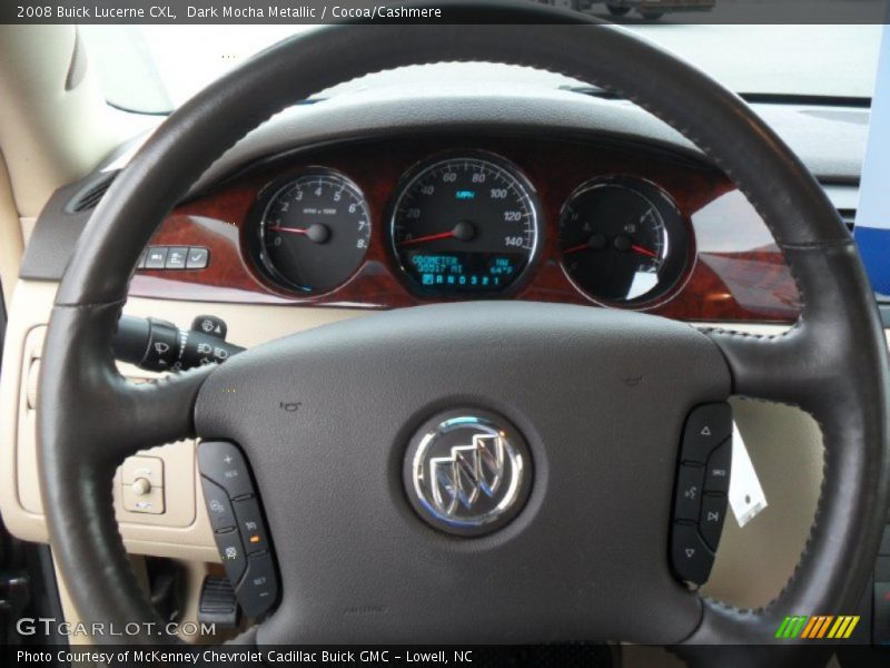 Dark Mocha Metallic / Cocoa/Cashmere 2008 Buick Lucerne CXL