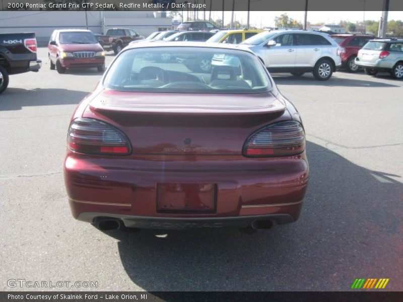 Redfire Metallic / Dark Taupe 2000 Pontiac Grand Prix GTP Sedan