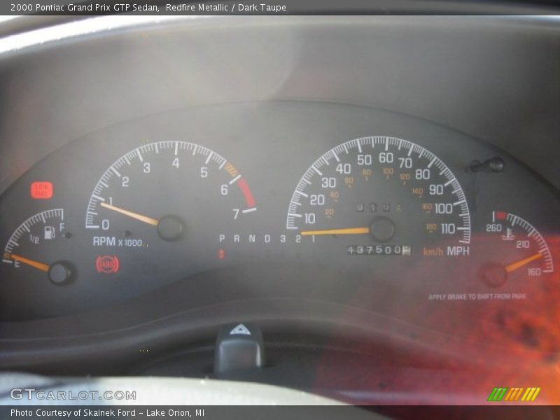 Redfire Metallic / Dark Taupe 2000 Pontiac Grand Prix GTP Sedan