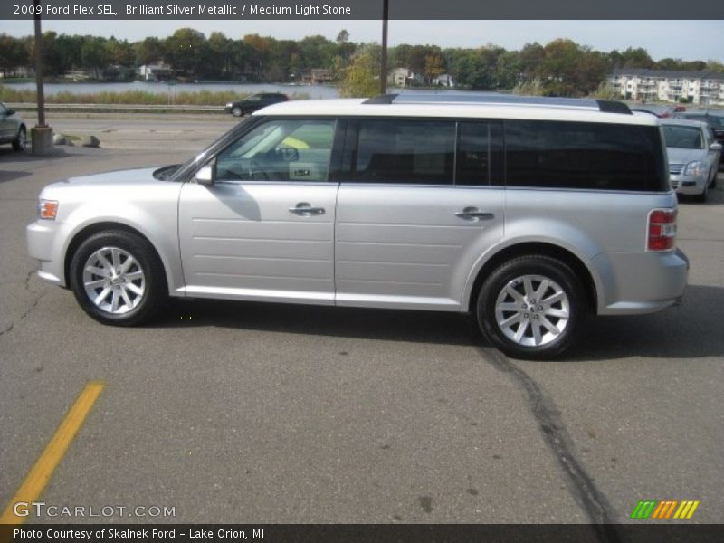 Brilliant Silver Metallic / Medium Light Stone 2009 Ford Flex SEL