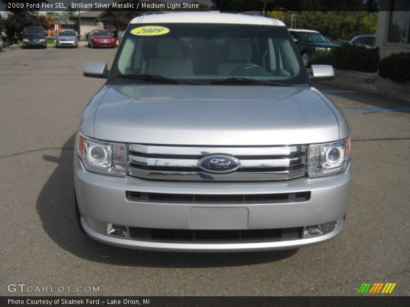 Brilliant Silver Metallic / Medium Light Stone 2009 Ford Flex SEL