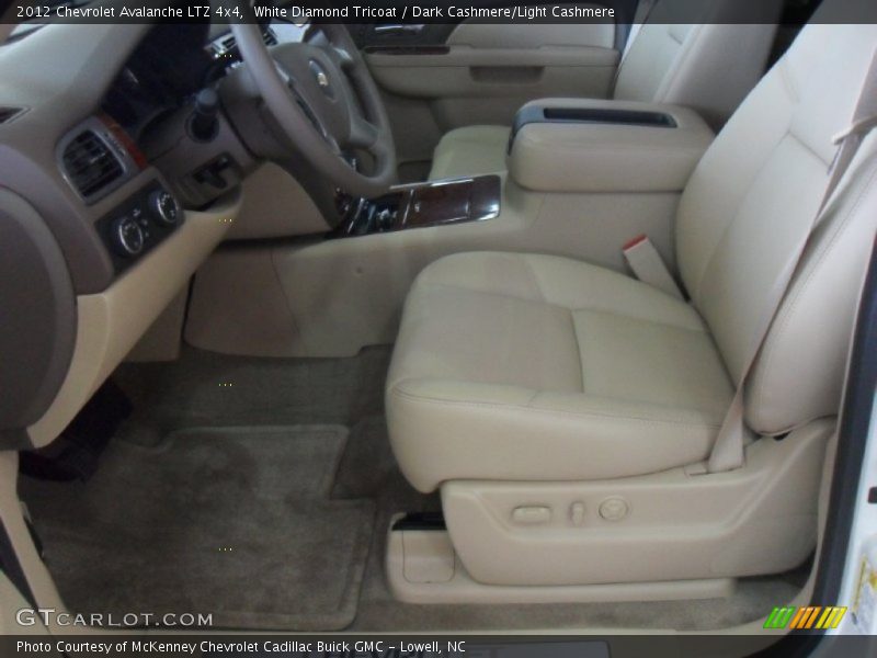 White Diamond Tricoat / Dark Cashmere/Light Cashmere 2012 Chevrolet Avalanche LTZ 4x4