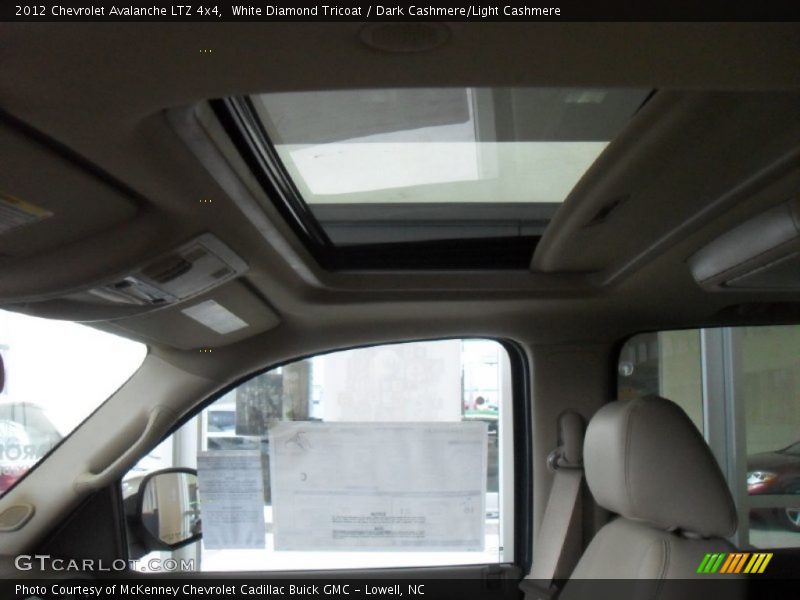 White Diamond Tricoat / Dark Cashmere/Light Cashmere 2012 Chevrolet Avalanche LTZ 4x4