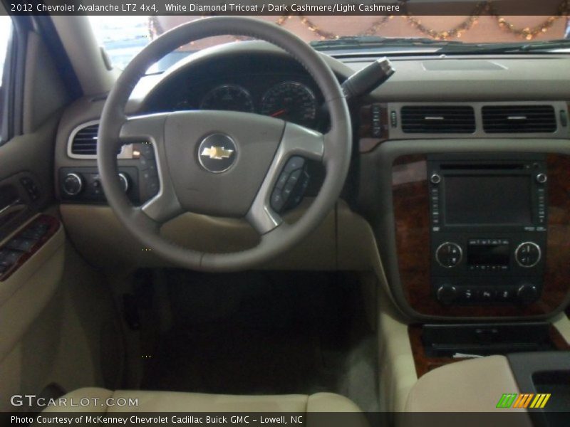 White Diamond Tricoat / Dark Cashmere/Light Cashmere 2012 Chevrolet Avalanche LTZ 4x4