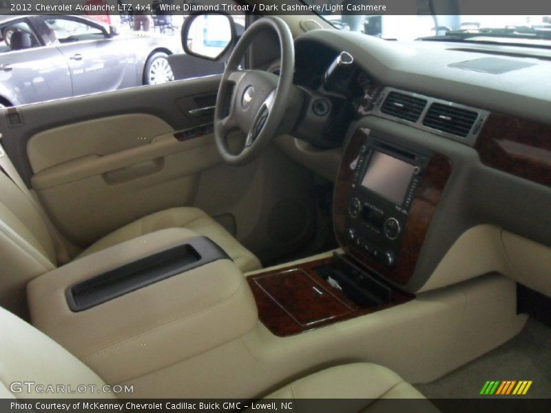 White Diamond Tricoat / Dark Cashmere/Light Cashmere 2012 Chevrolet Avalanche LTZ 4x4