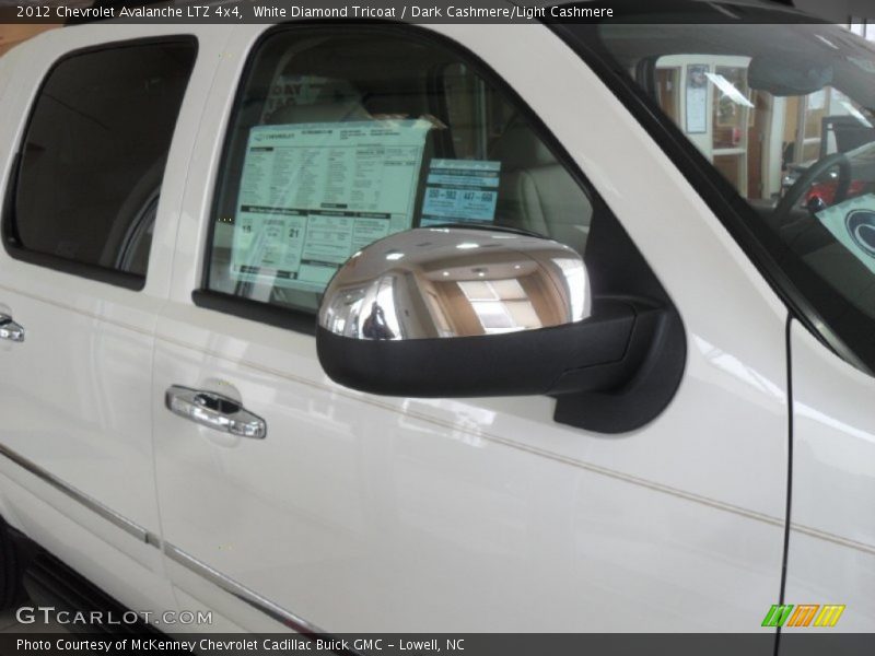 White Diamond Tricoat / Dark Cashmere/Light Cashmere 2012 Chevrolet Avalanche LTZ 4x4