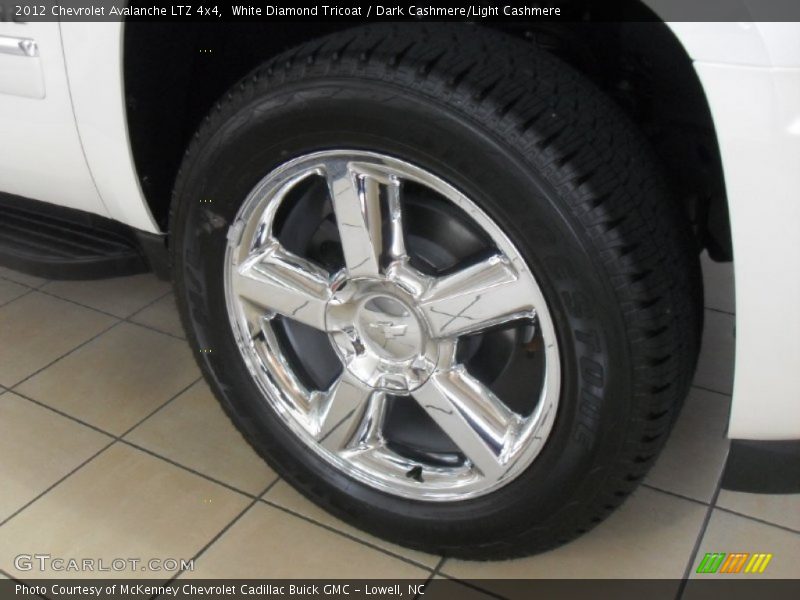 White Diamond Tricoat / Dark Cashmere/Light Cashmere 2012 Chevrolet Avalanche LTZ 4x4