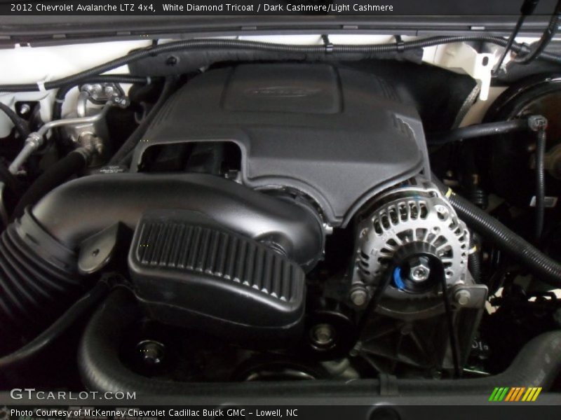 White Diamond Tricoat / Dark Cashmere/Light Cashmere 2012 Chevrolet Avalanche LTZ 4x4