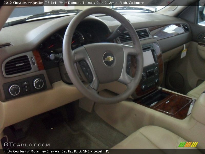 White Diamond Tricoat / Dark Cashmere/Light Cashmere 2012 Chevrolet Avalanche LTZ 4x4