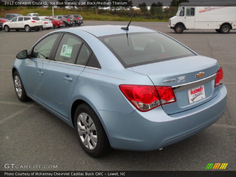 Ice Blue Metallic / Jet Black/Medium Titanium 2012 Chevrolet Cruze LS