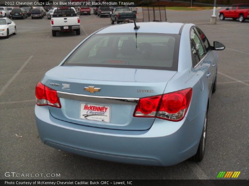 Ice Blue Metallic / Jet Black/Medium Titanium 2012 Chevrolet Cruze LS