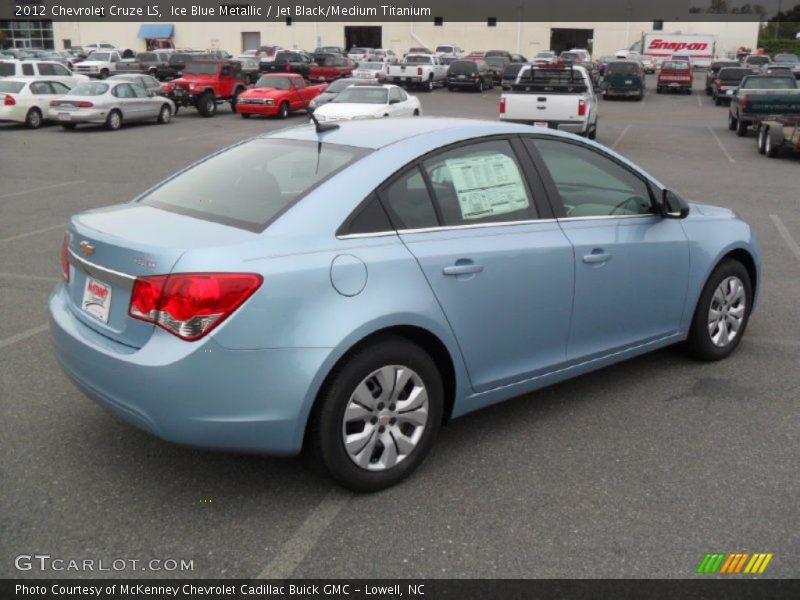 Ice Blue Metallic / Jet Black/Medium Titanium 2012 Chevrolet Cruze LS