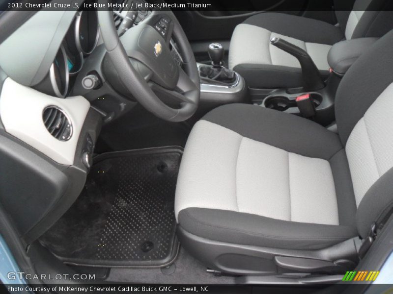 Ice Blue Metallic / Jet Black/Medium Titanium 2012 Chevrolet Cruze LS