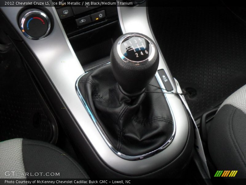 Ice Blue Metallic / Jet Black/Medium Titanium 2012 Chevrolet Cruze LS