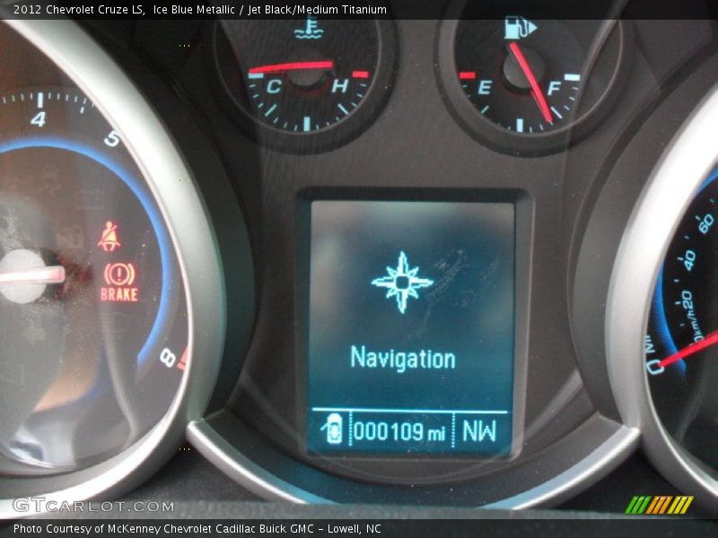 Ice Blue Metallic / Jet Black/Medium Titanium 2012 Chevrolet Cruze LS